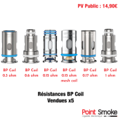 Résistances BP - 0,15 ohm