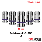 Résistances TW30 - 0.3 ohm