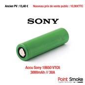 Accu 18650 Sony VTC6 3000mah 30A